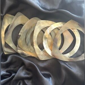 Natural Horn Bracelet Stack 9